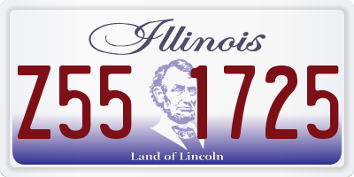 IL license plate Z551725