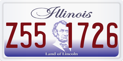IL license plate Z551726