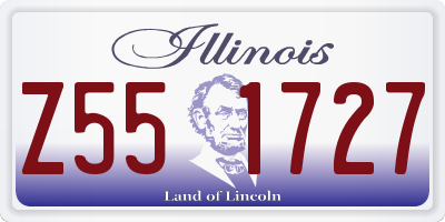 IL license plate Z551727