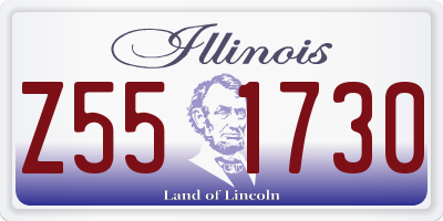 IL license plate Z551730