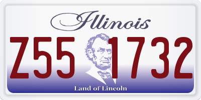 IL license plate Z551732