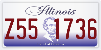 IL license plate Z551736
