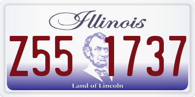 IL license plate Z551737