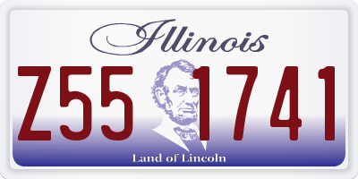 IL license plate Z551741