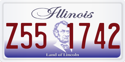 IL license plate Z551742