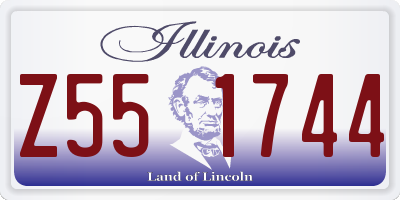IL license plate Z551744
