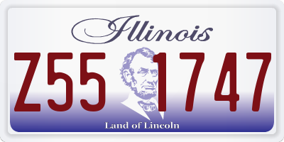 IL license plate Z551747