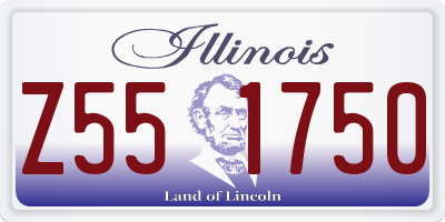 IL license plate Z551750