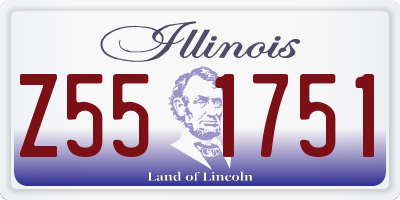 IL license plate Z551751