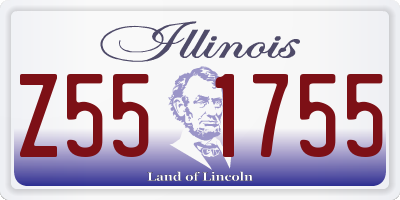 IL license plate Z551755