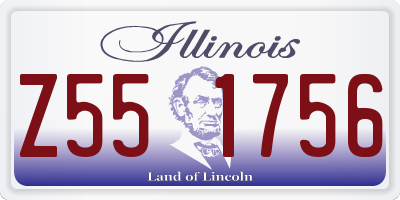 IL license plate Z551756