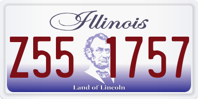 IL license plate Z551757