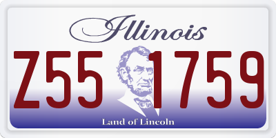 IL license plate Z551759