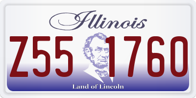IL license plate Z551760