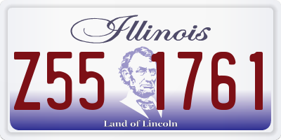 IL license plate Z551761