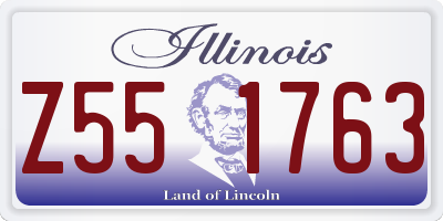IL license plate Z551763