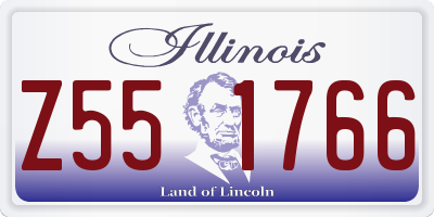 IL license plate Z551766