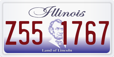 IL license plate Z551767