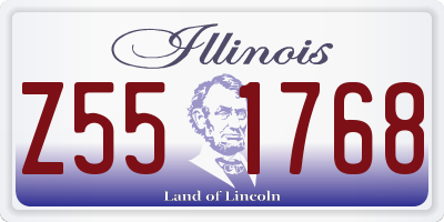 IL license plate Z551768