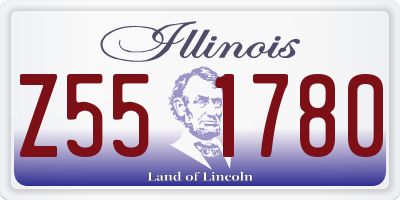 IL license plate Z551780