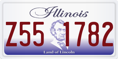 IL license plate Z551782
