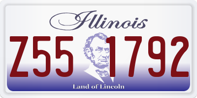 IL license plate Z551792
