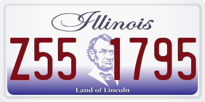 IL license plate Z551795