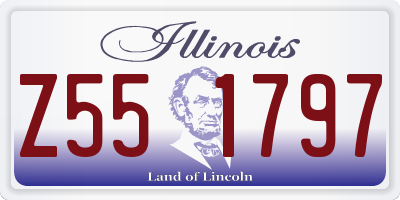 IL license plate Z551797