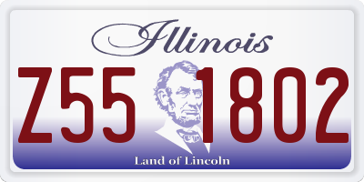 IL license plate Z551802