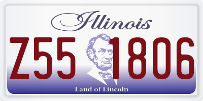 IL license plate Z551806