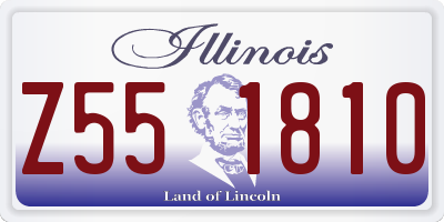 IL license plate Z551810