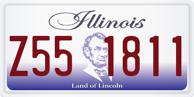 IL license plate Z551811