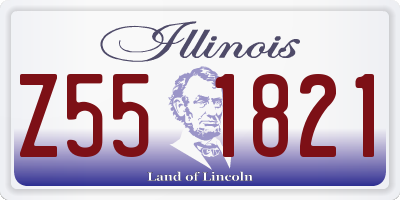 IL license plate Z551821
