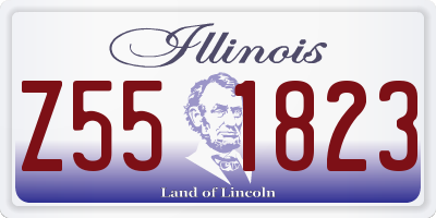 IL license plate Z551823