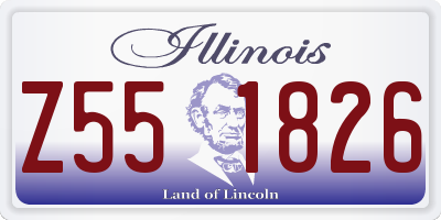 IL license plate Z551826
