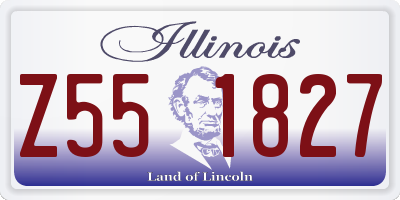 IL license plate Z551827
