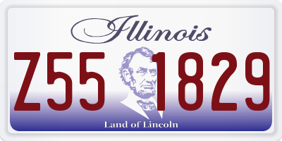 IL license plate Z551829