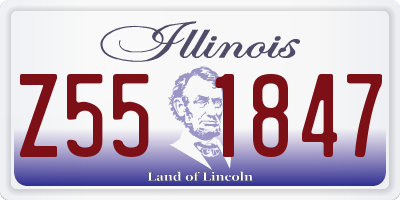 IL license plate Z551847