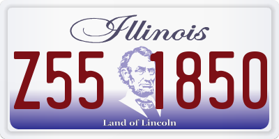 IL license plate Z551850