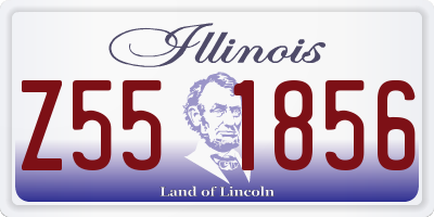 IL license plate Z551856