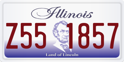 IL license plate Z551857