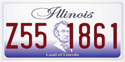 IL license plate Z551861