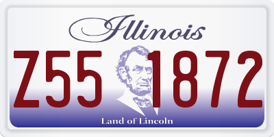 IL license plate Z551872