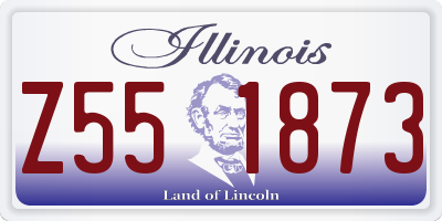 IL license plate Z551873