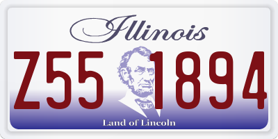 IL license plate Z551894