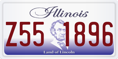 IL license plate Z551896