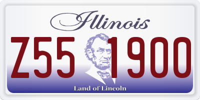 IL license plate Z551900