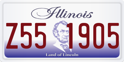 IL license plate Z551905