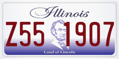IL license plate Z551907