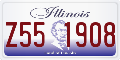 IL license plate Z551908